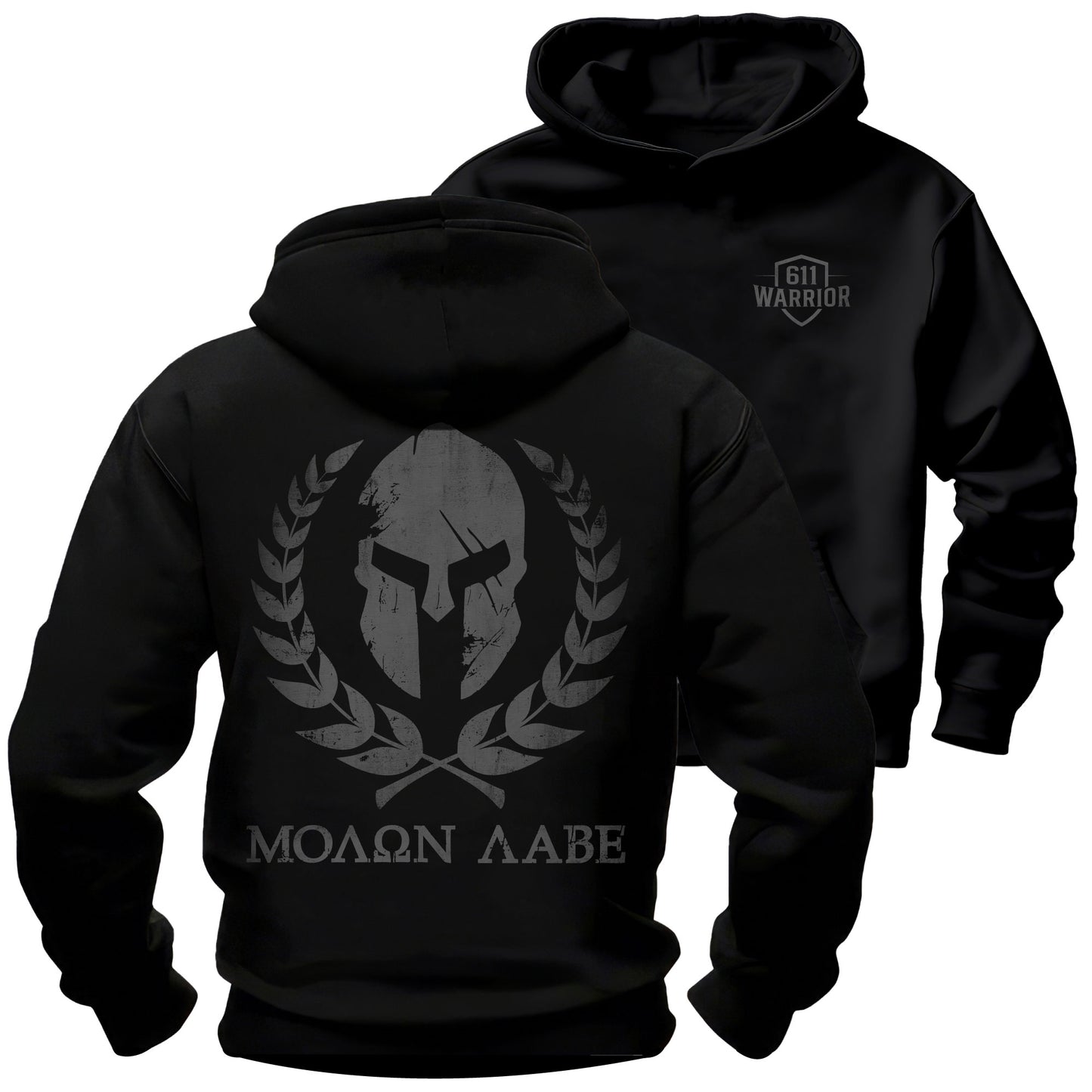 Molon Labe Spartan Helmet Hoodie