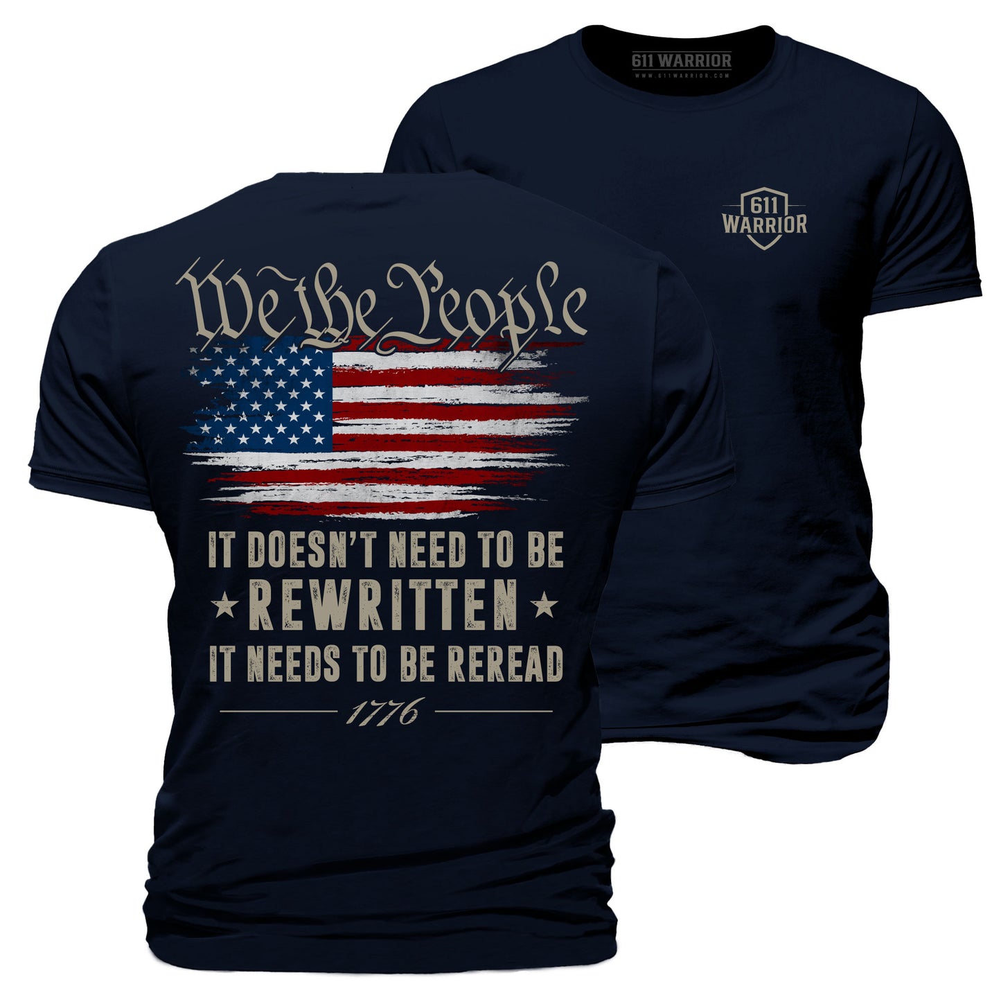 We The People 1776 Rewritten Reread T-Shirt V2