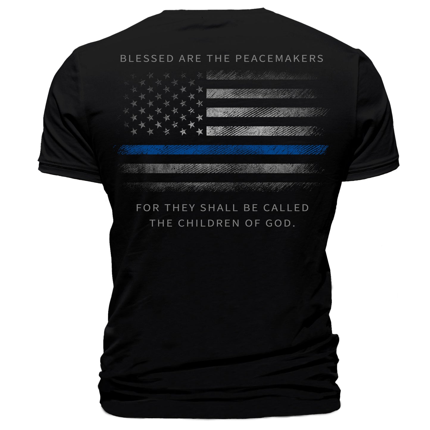 Thin Blue Line American Flag Peacemakers T-Shirt