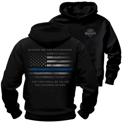 Thin Blue Line American Flag Peacemakers T-Shirt
