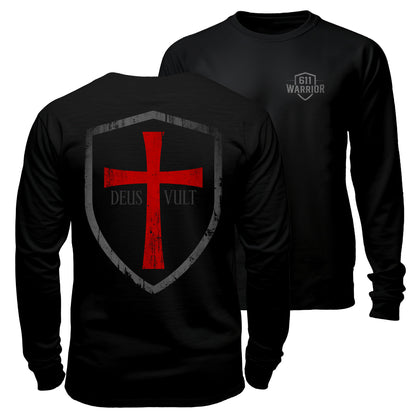 Cross Shield Deus Vult T-Shirt