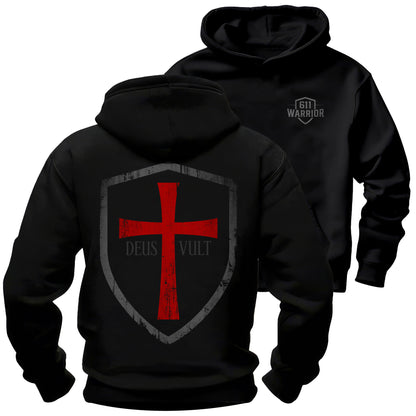 Cross Shield Deus Vult Long Sleeve Shirt