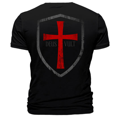 Cross Shield Deus Vult T-Shirt