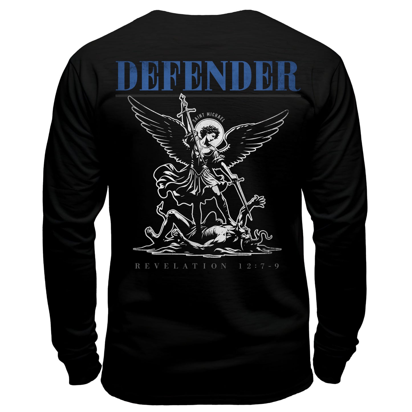 Defender St. Michael The Archangel Long Sleeve Shirt