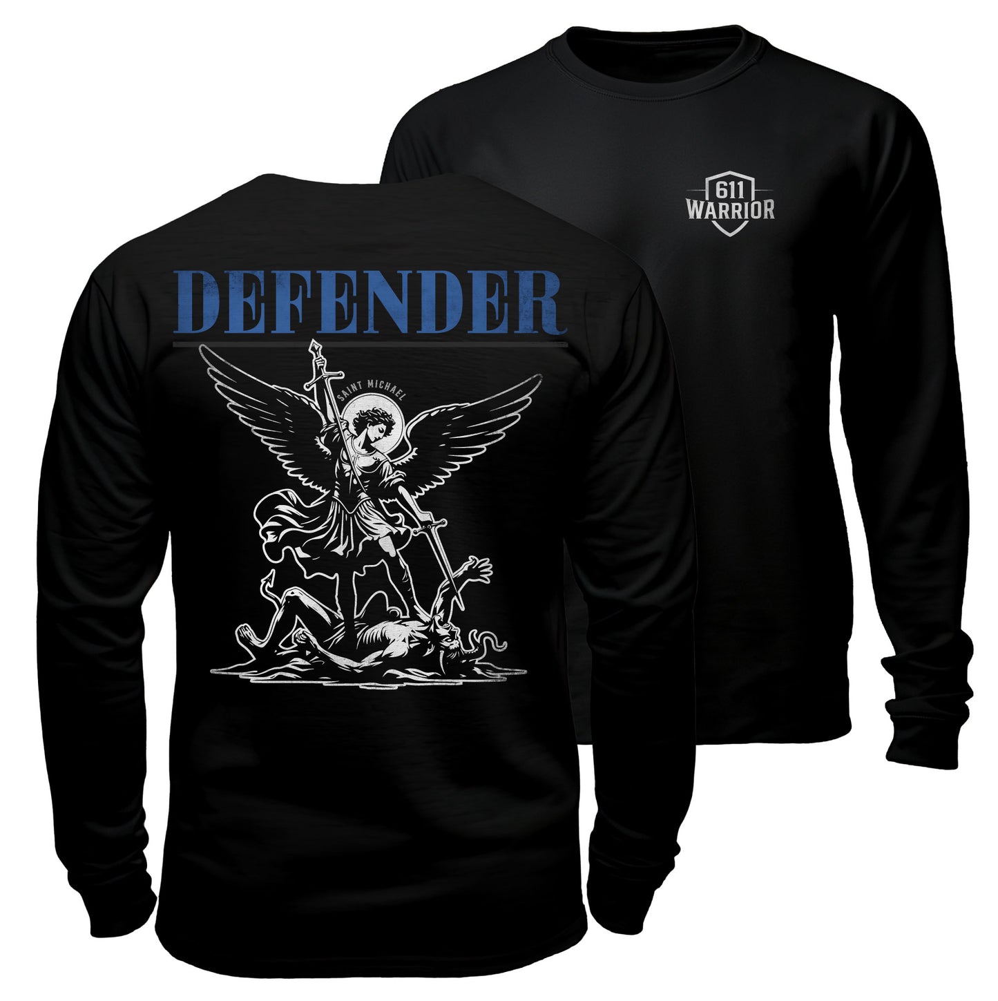 Defender St. Michael The Archangel Long Sleeve Shirt
