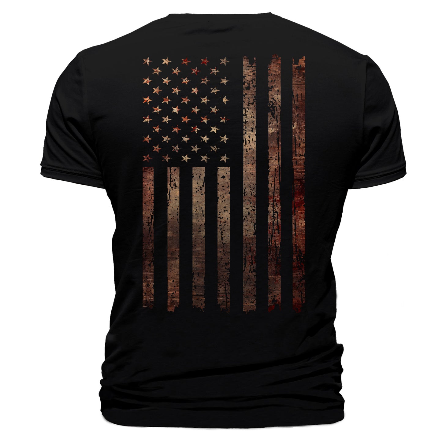 Distressed Rusted American Flag T-Shirt