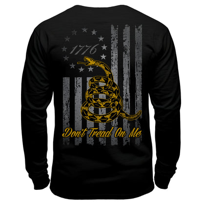 Don’t Tread On Me “1776 Gadsden Flag” Rattlesnake Long Sleeve Shirt
