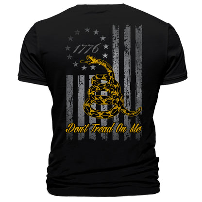Don’t Tread On Me T-Shirt “1776 Gadsden Flag” Rattlesnake