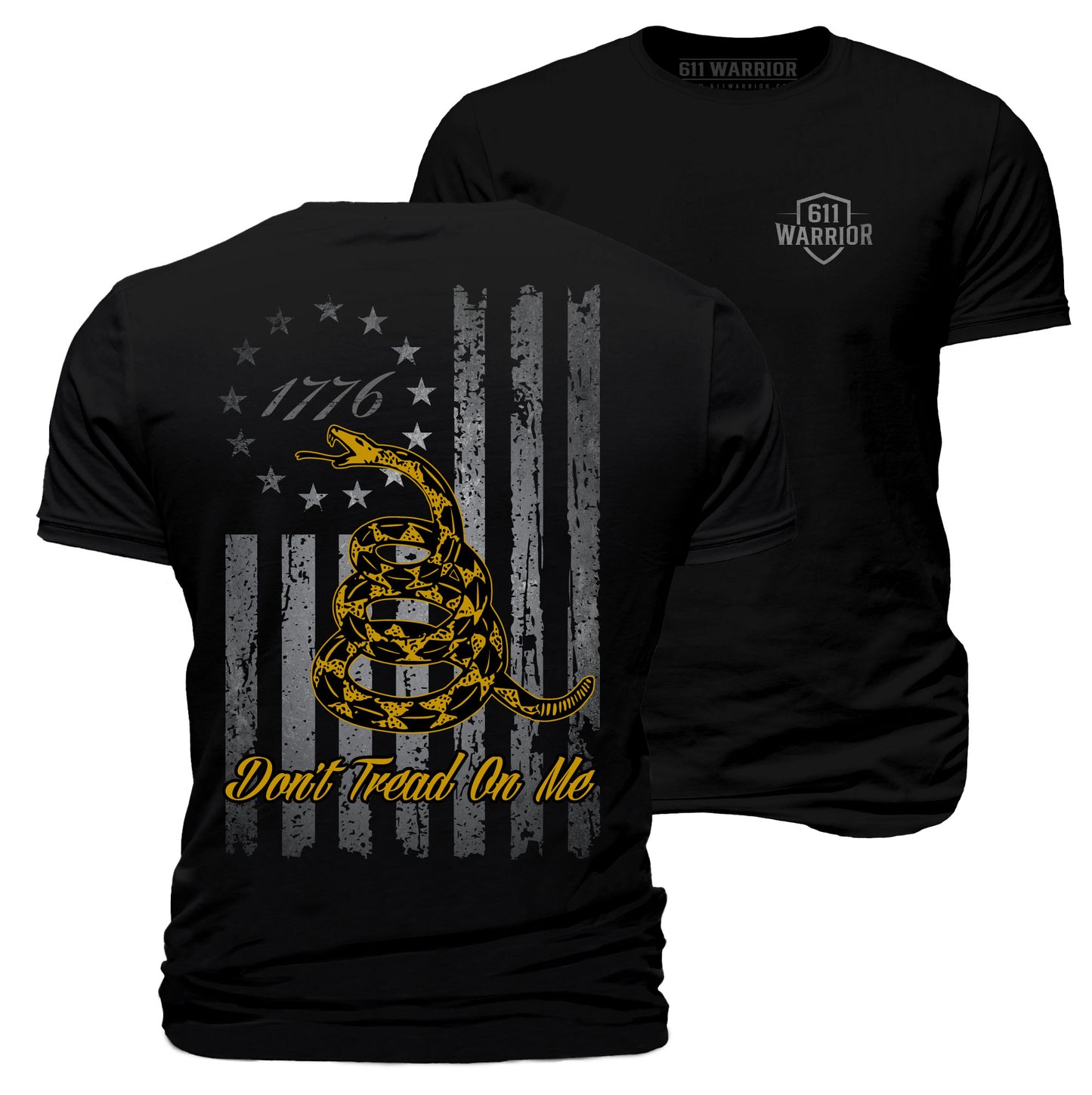 Don’t Tread On Me T-Shirt “1776 Gadsden Flag” Rattlesnake
