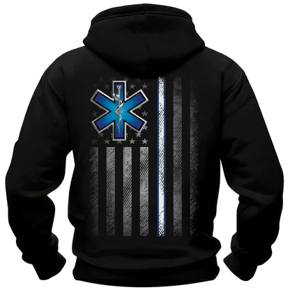EMS Star Of Life American Flag Hoodie
