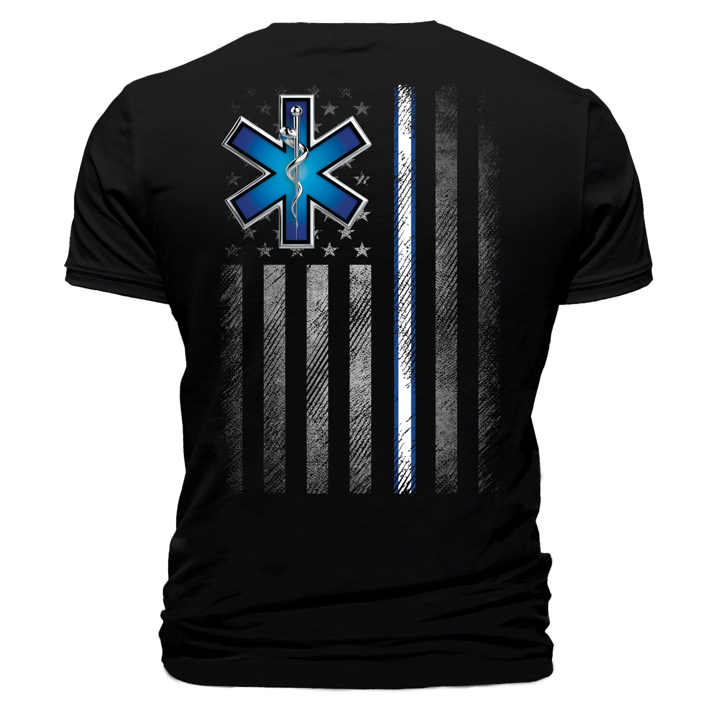 EMS Star of Life American Flag T-Shirt