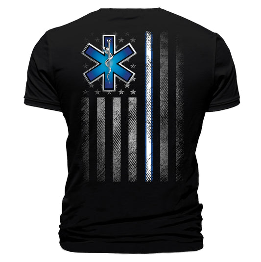 EMS Star of Life American Flag T-Shirt