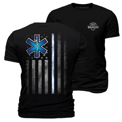 EMS Star of Life American Flag T-Shirt