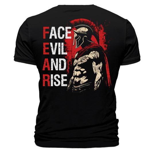 Face Evil And Rise Warrior T-Shirt