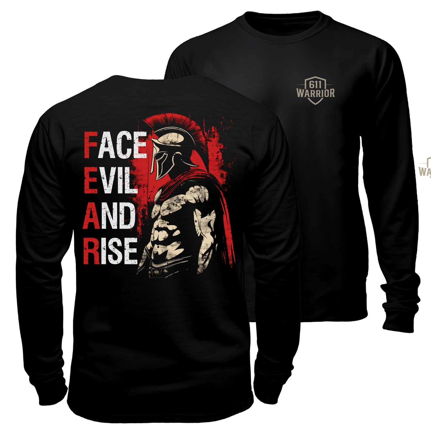Face Evil And Rise Warrior T-Shirt
