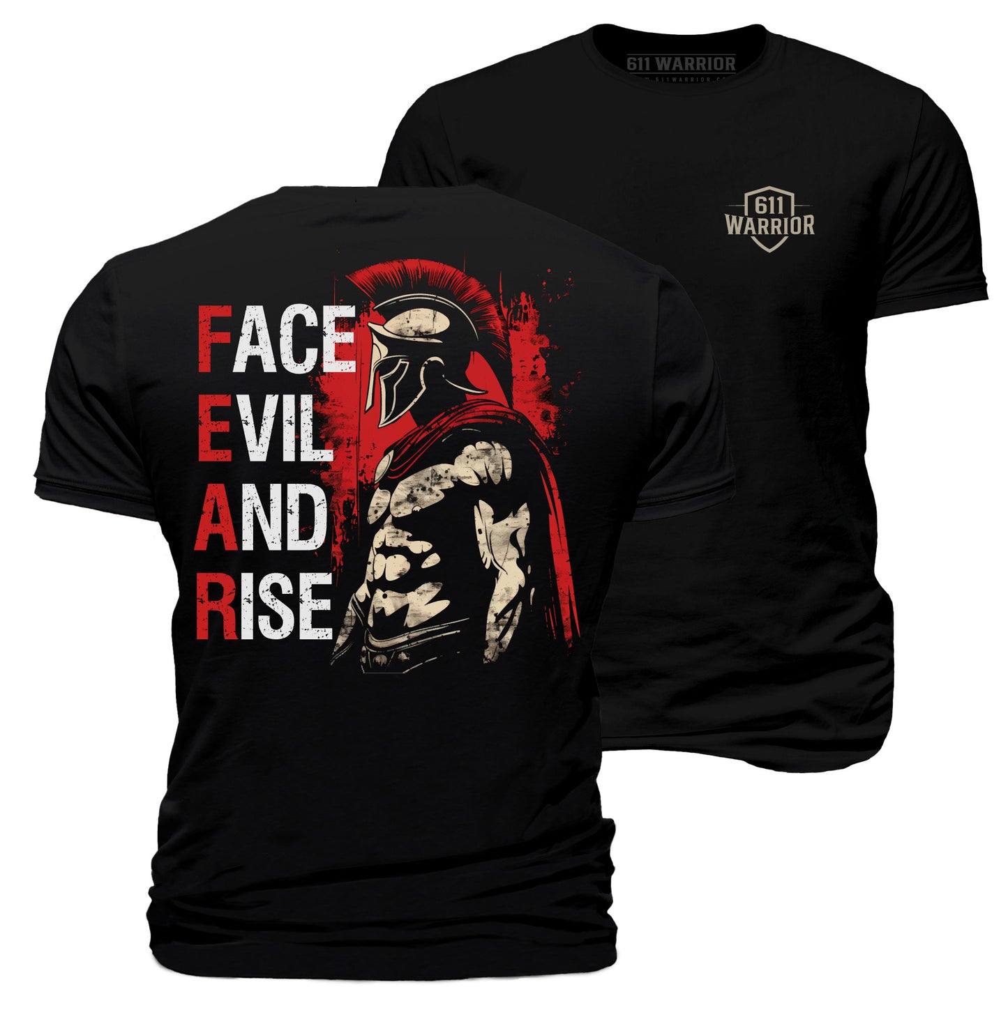 Face Evil And Rise Warrior T-Shirt