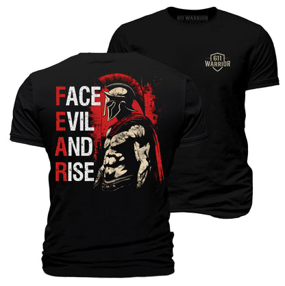 Face Evil And Rise Warrior T-Shirt