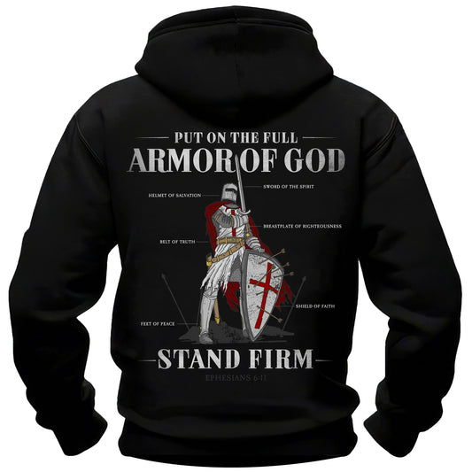 Full Armor of God Stand Firm Hoodie