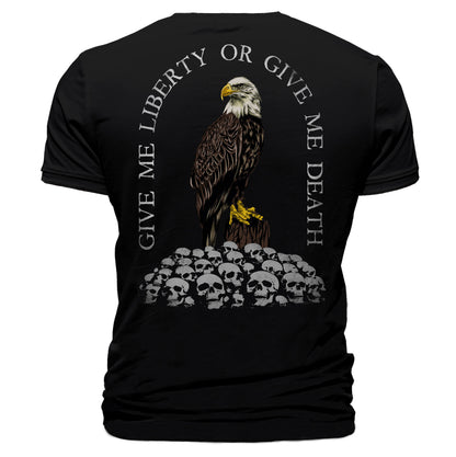 Give Me Liberty or Give Me Death T-Shirt Bald Eagle