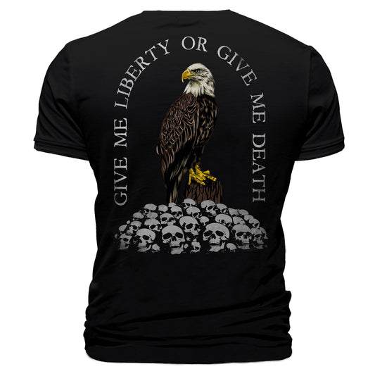 Give Me Liberty or Give Me Death T-Shirt Bald Eagle