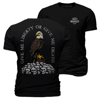 Give Me Liberty or Give Me Death T-Shirt Bald Eagle