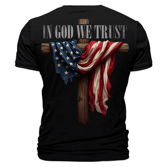 In God We Trust American Flag T-Shirt