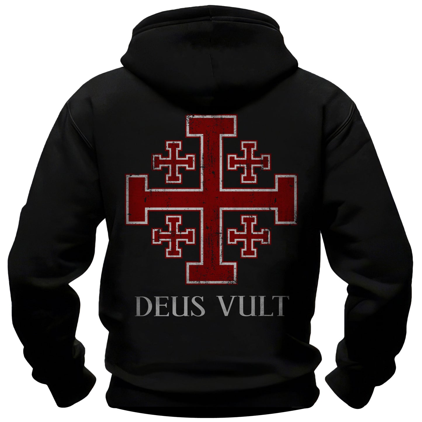 Jerusalem Cross Deus Vult Hoodie