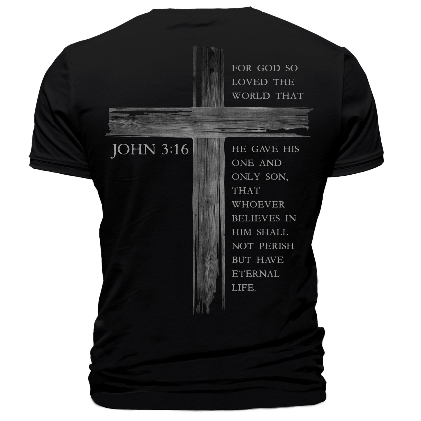 John 3:16 Rugged Cross T-Shirt