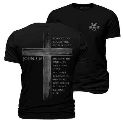 John 3:16 Rugged Cross T-Shirt
