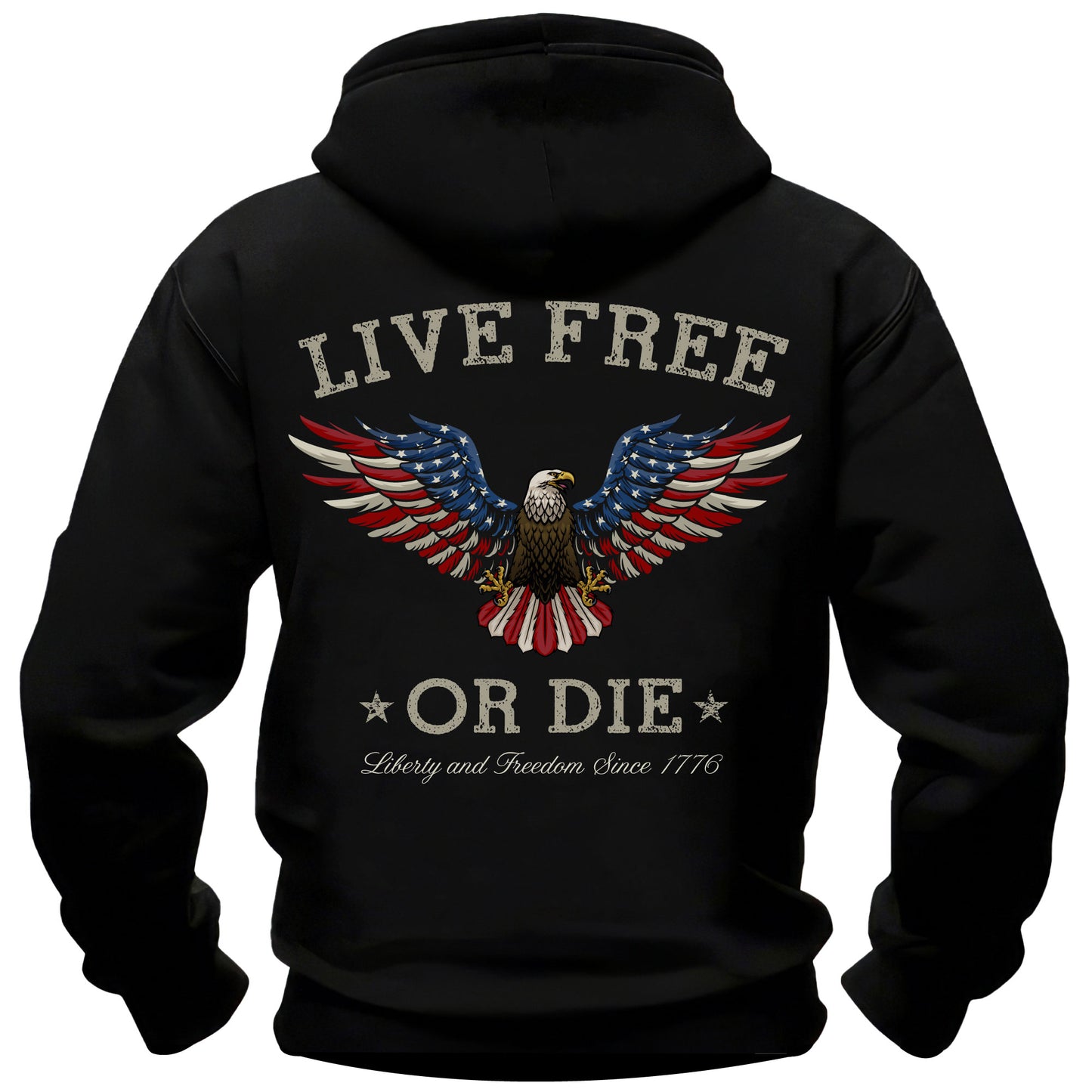 Live Free or Die Eagle Hoodie