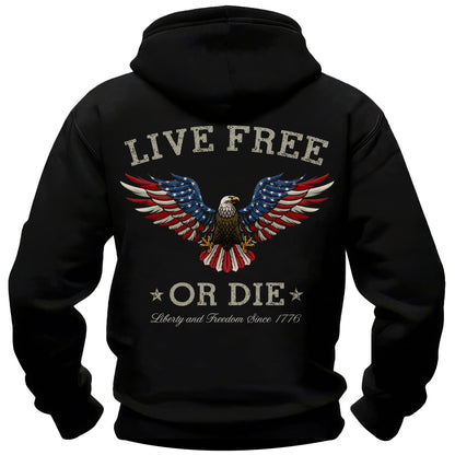 Live Free or Die Eagle Hoodie