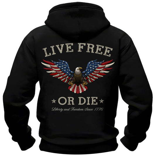 Live Free or Die Eagle Hoodie