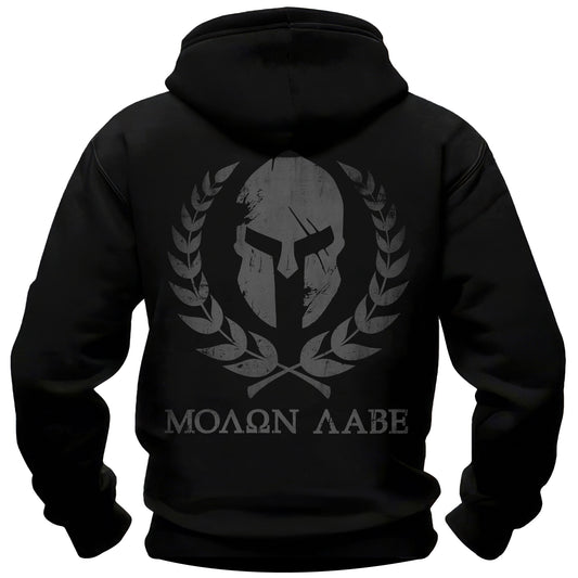Molon Labe Spartan Helmet Hoodie