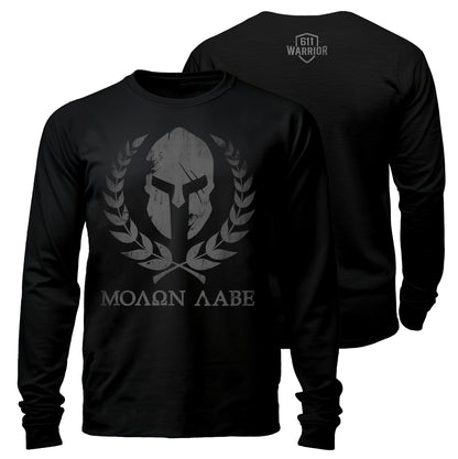 Molon Labe Spartan Helmet Long Sleeve