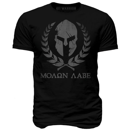 Molon Labe Spartan Helmet T-Shirt