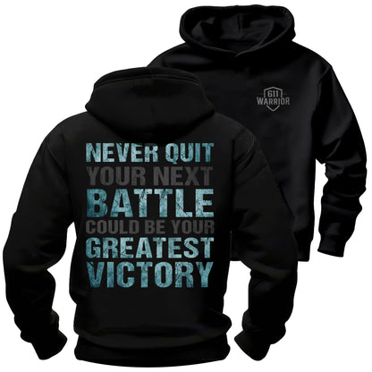 Never Quit Battle Victory T-Shirt
