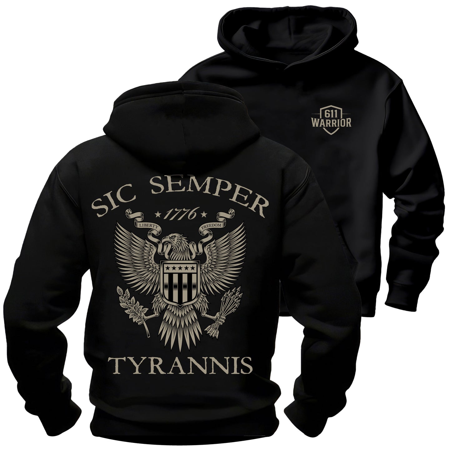 Sic Semper Tyrannis T-Shirt "1776 Liberty & Freedom"