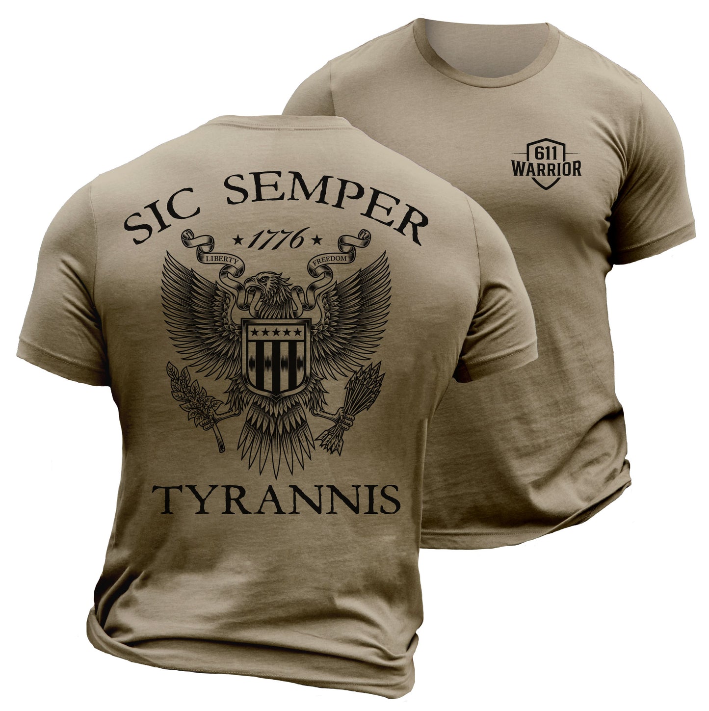 Sic Semper Tyrannis T-Shirt "1776 Liberty & Freedom" V3