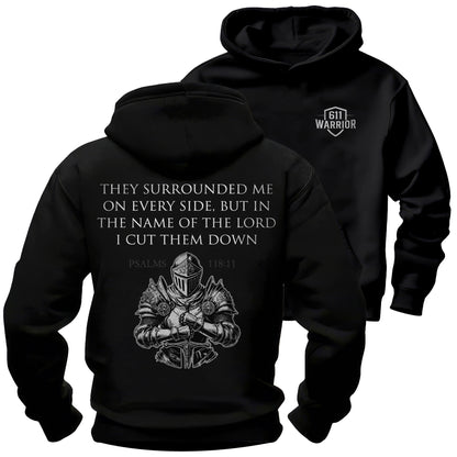 Surrounded On Every Side Warrior T-Shirt Psalms 118