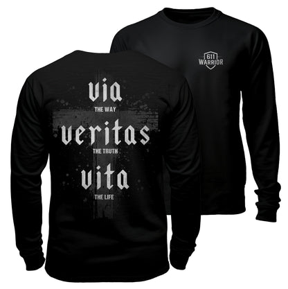 Via Veritas Vita Cross T-Shirt