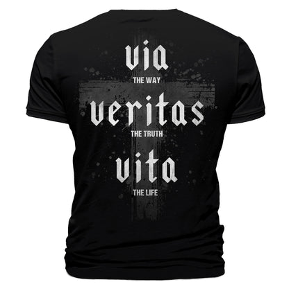 Via Veritas Vita Cross T-Shirt