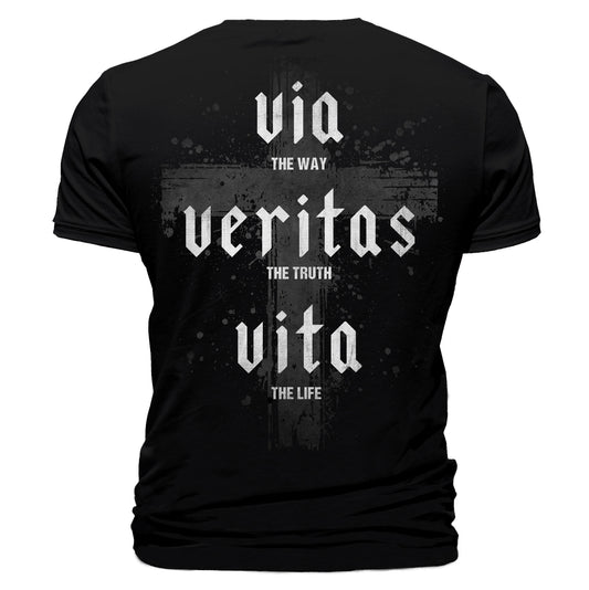 Via Veritas Vita Cross T-Shirt