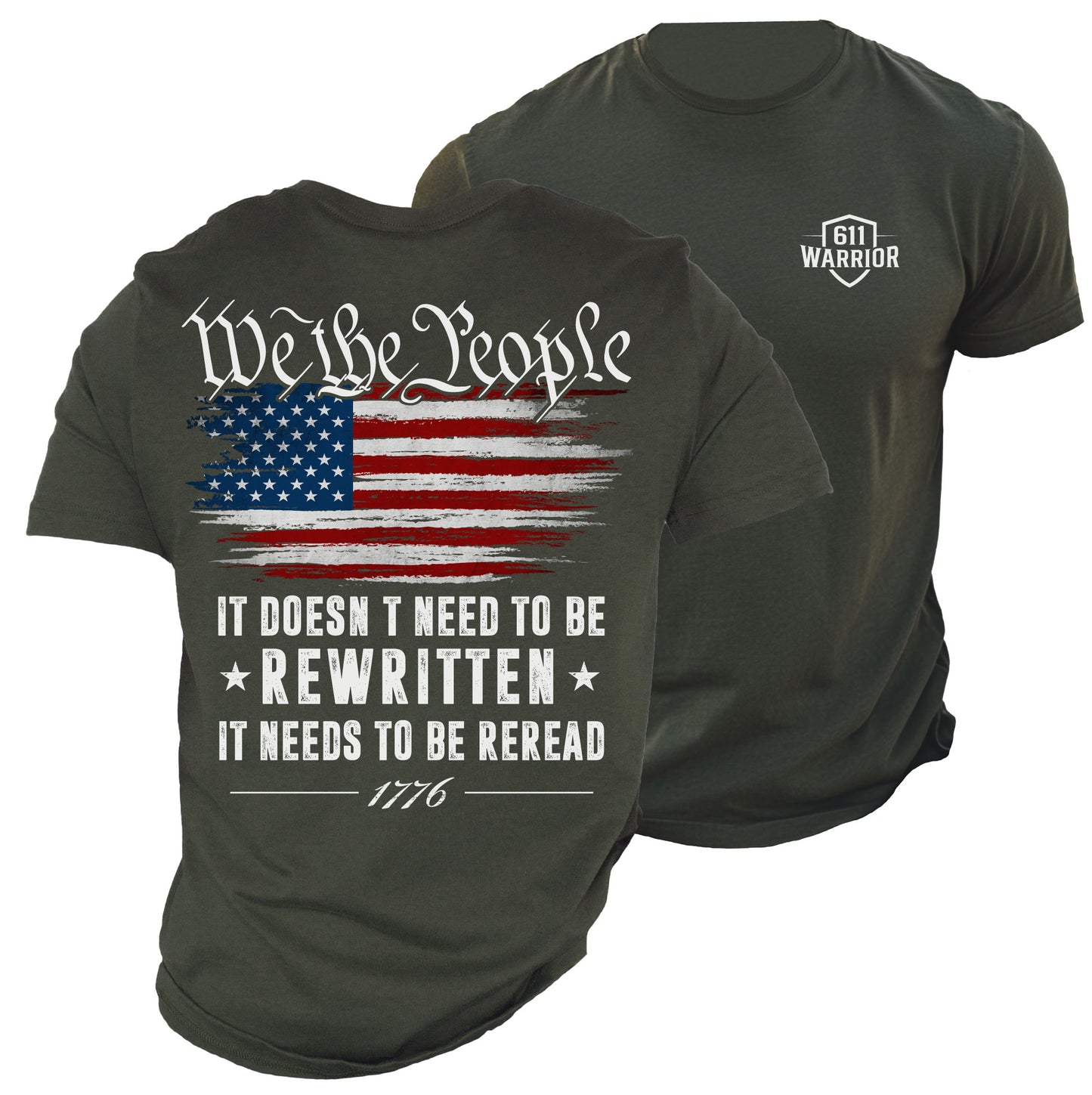 We The People 1776 Rewritten Reread T-Shirt V2